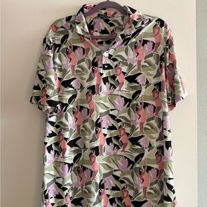 Bad Birdie Tropical Print Men's Shirt